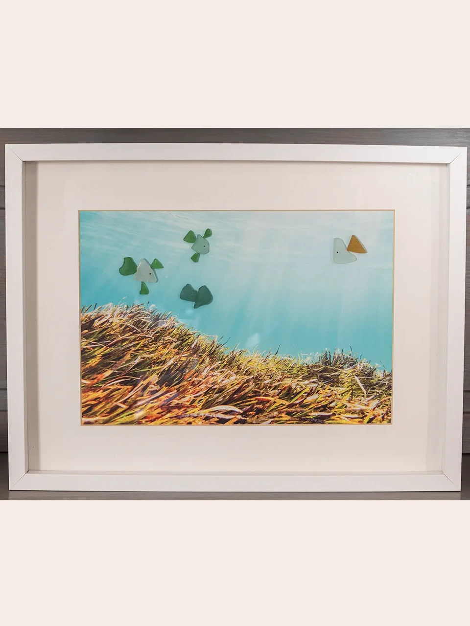 Seeglas-Fische im Seegras von Formentera