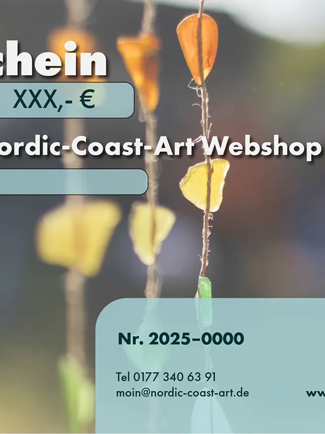 Gutschein Webshop handgemachte Seeglas Unikate